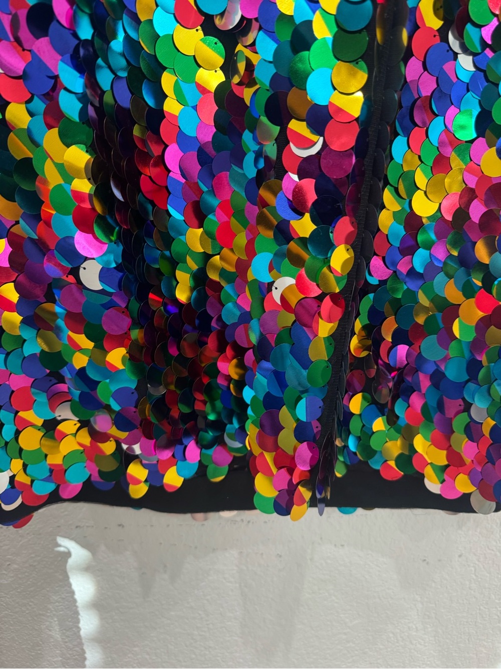 Betsey Johnson Multicolor Jumbo Sequin Shift Dress NWT Size 16 NYE Party - Picture 8 of 8